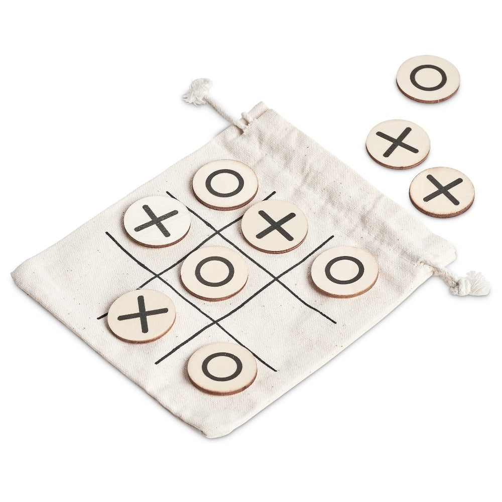 Tic Tac Toe Game in a Personalised Cotton Pouch - Wedding | Simply