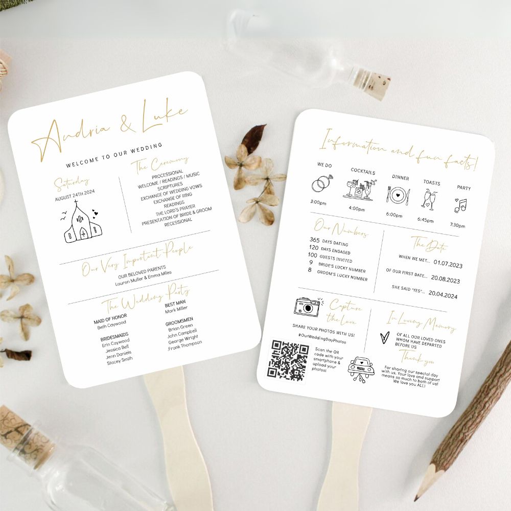 Paddle Fan Program - Fun Facts | Simply Favours – Simply Wedding Favours