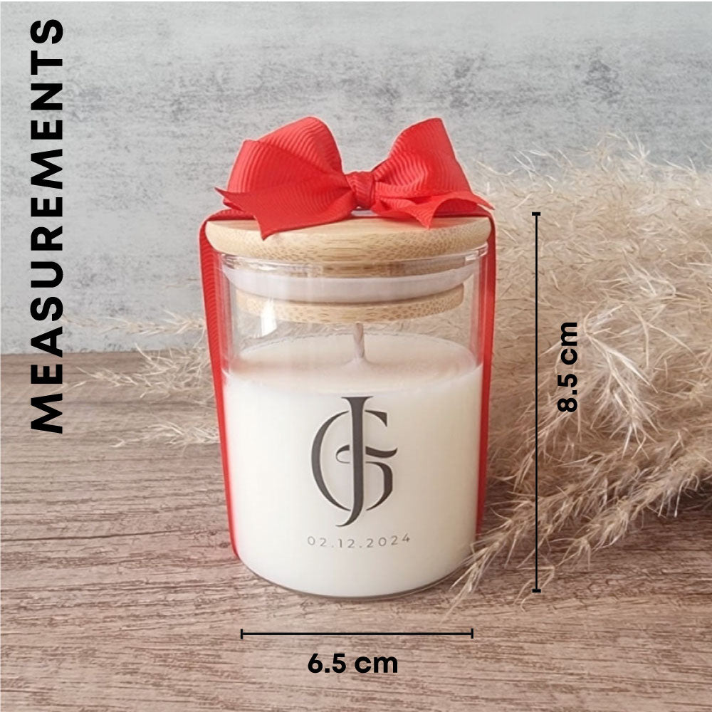 personalised soy candle votive