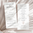 double sided printed programs - minimalist