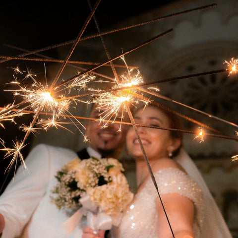 Wedding Sparklers Sparkler Sleeves 18 Inch Neon Color Sparklers A Brightly Colored Sparkler For