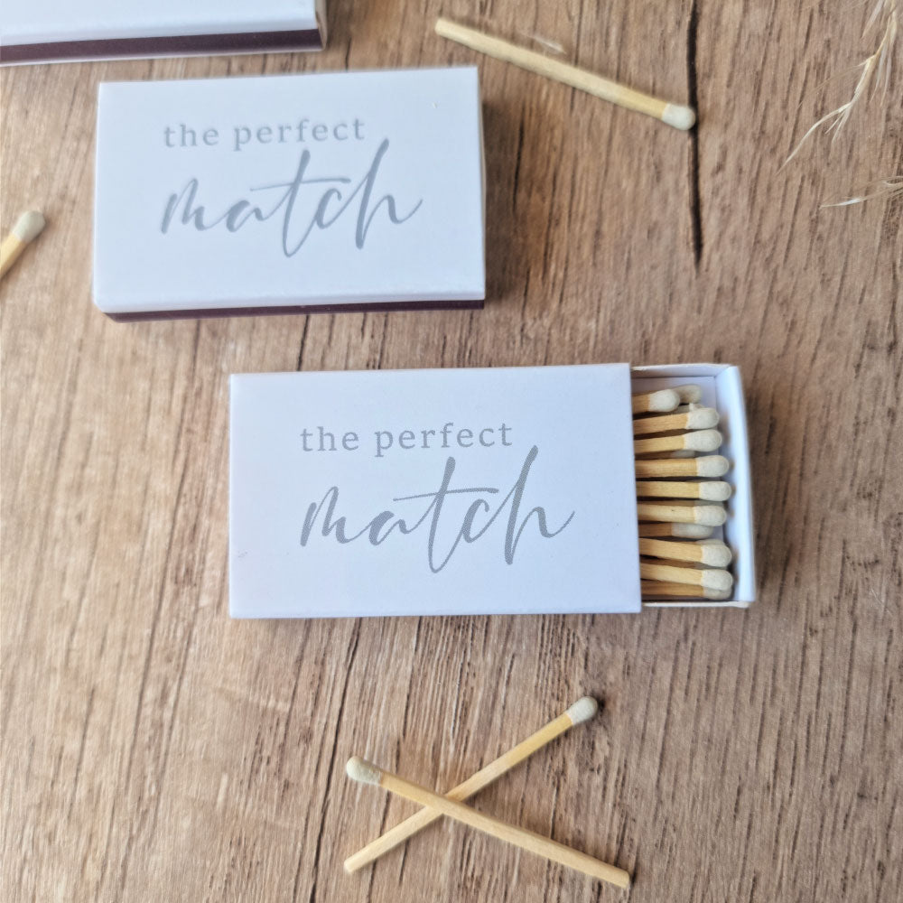 the perfect match match box favoursthe perfect match match box favours