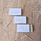 the perfect match match box favours