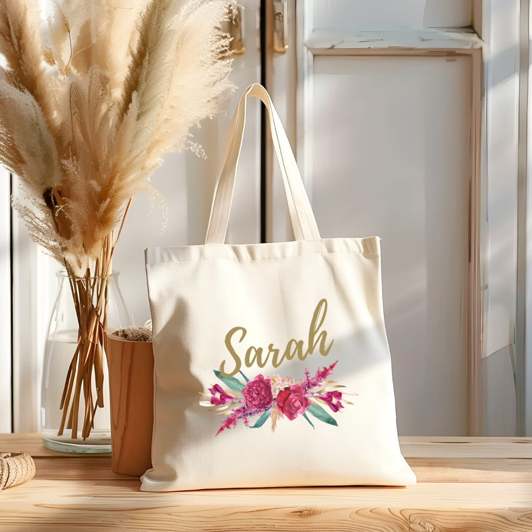 Personalised Full Colour Print Cotton Shopper Tote Bags Simply Wedding Favours
