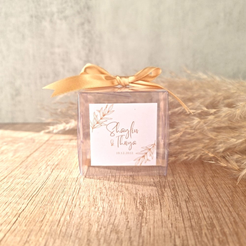 transparent favour boxes