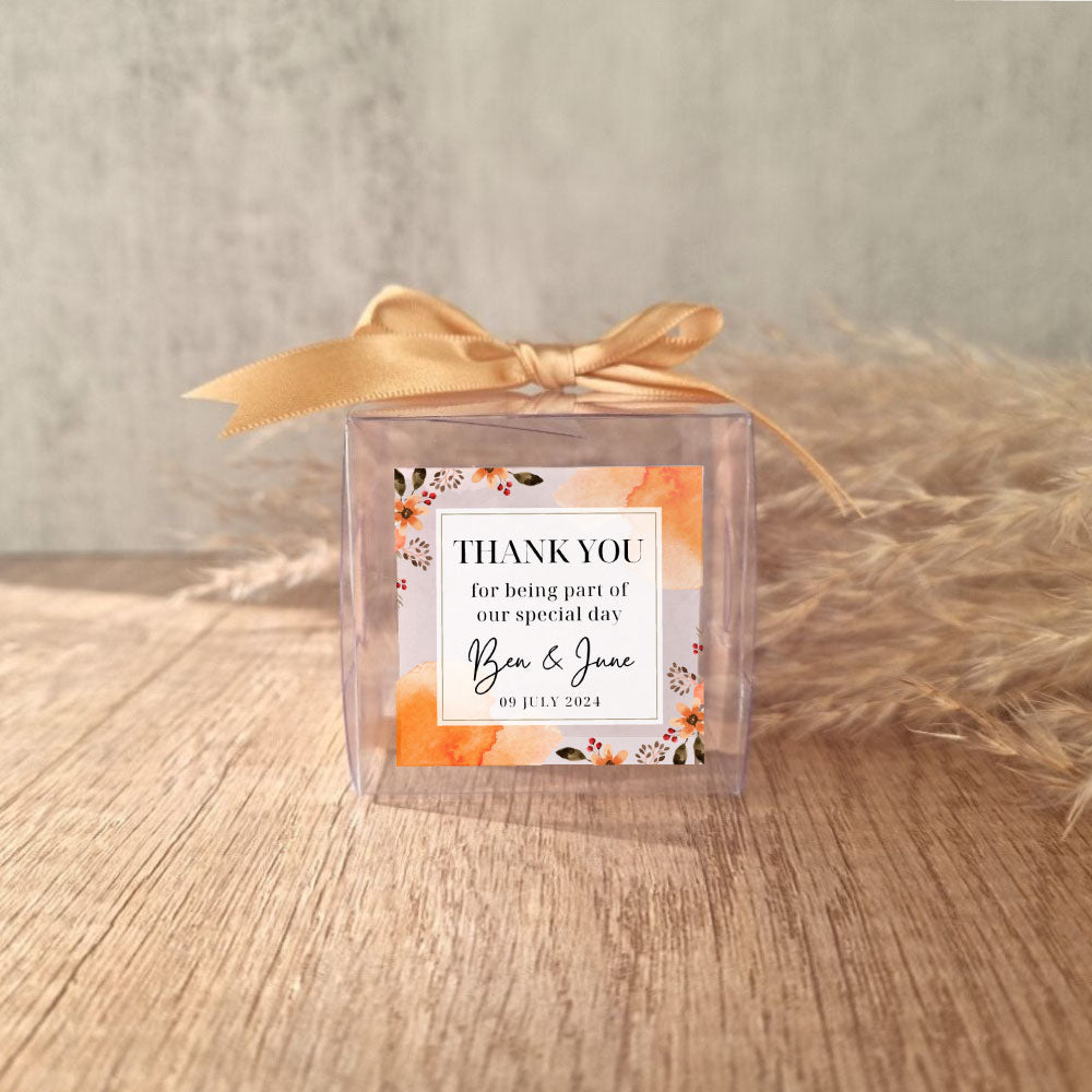 transparent favour boxes
