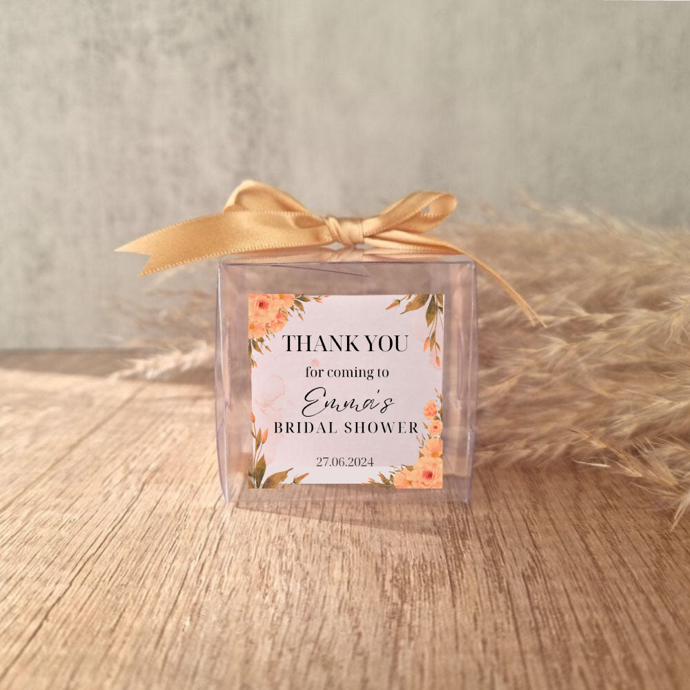 transparent favour boxes