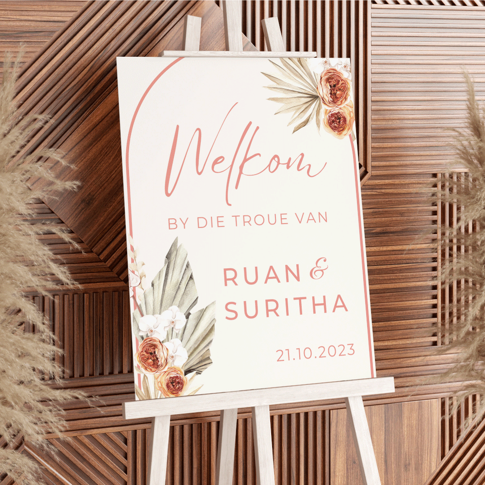 welcome sign boho chic