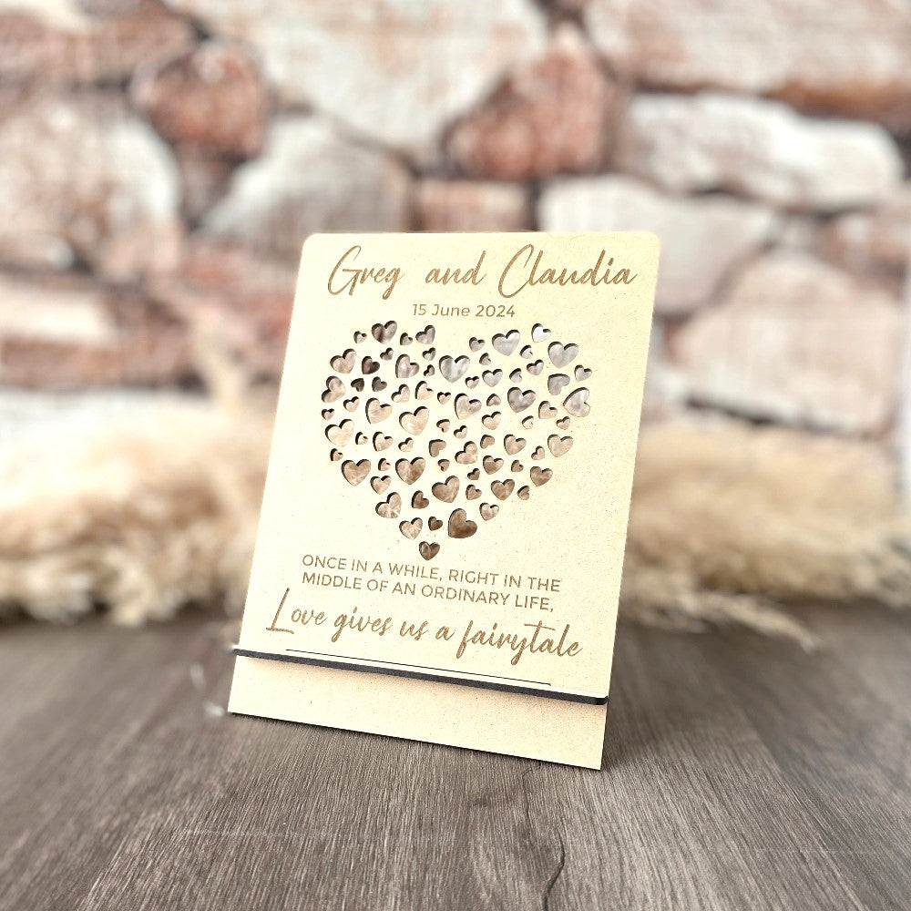 wooden plaque sign