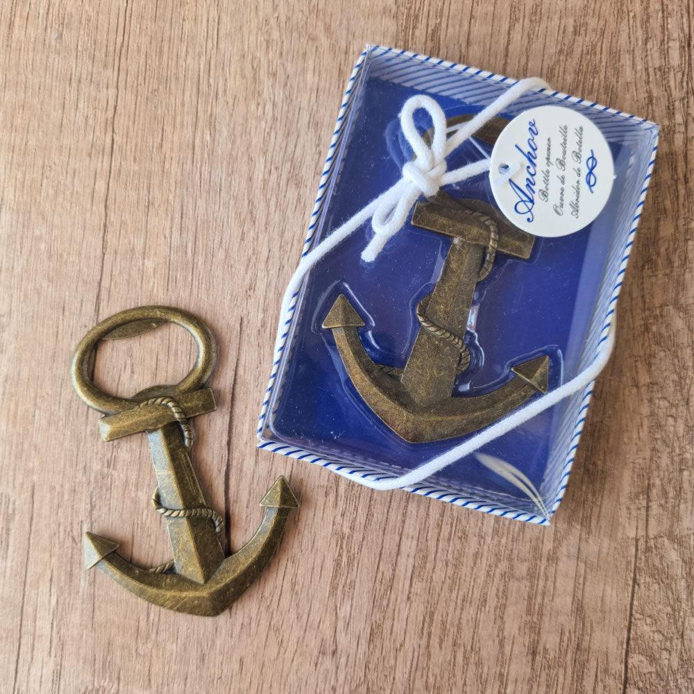 Anchor bottle opener favour