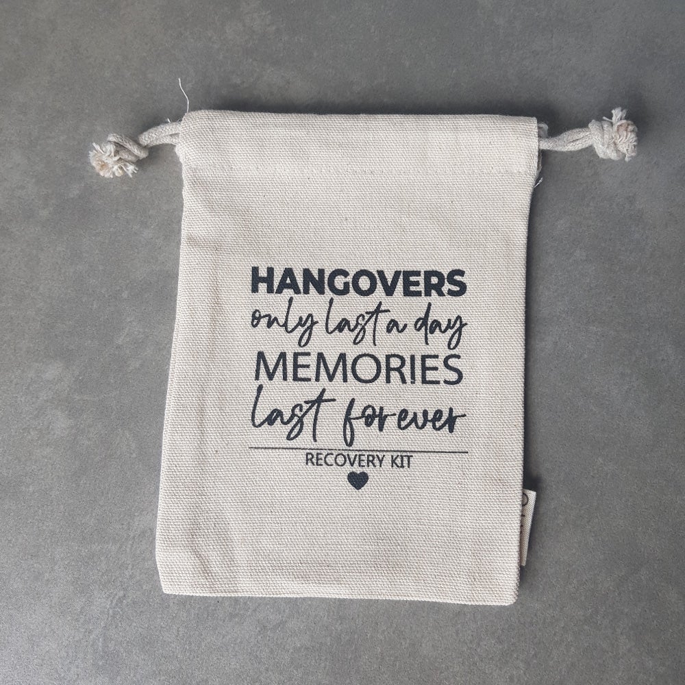hangovers only last a day hangover recovery kit bag