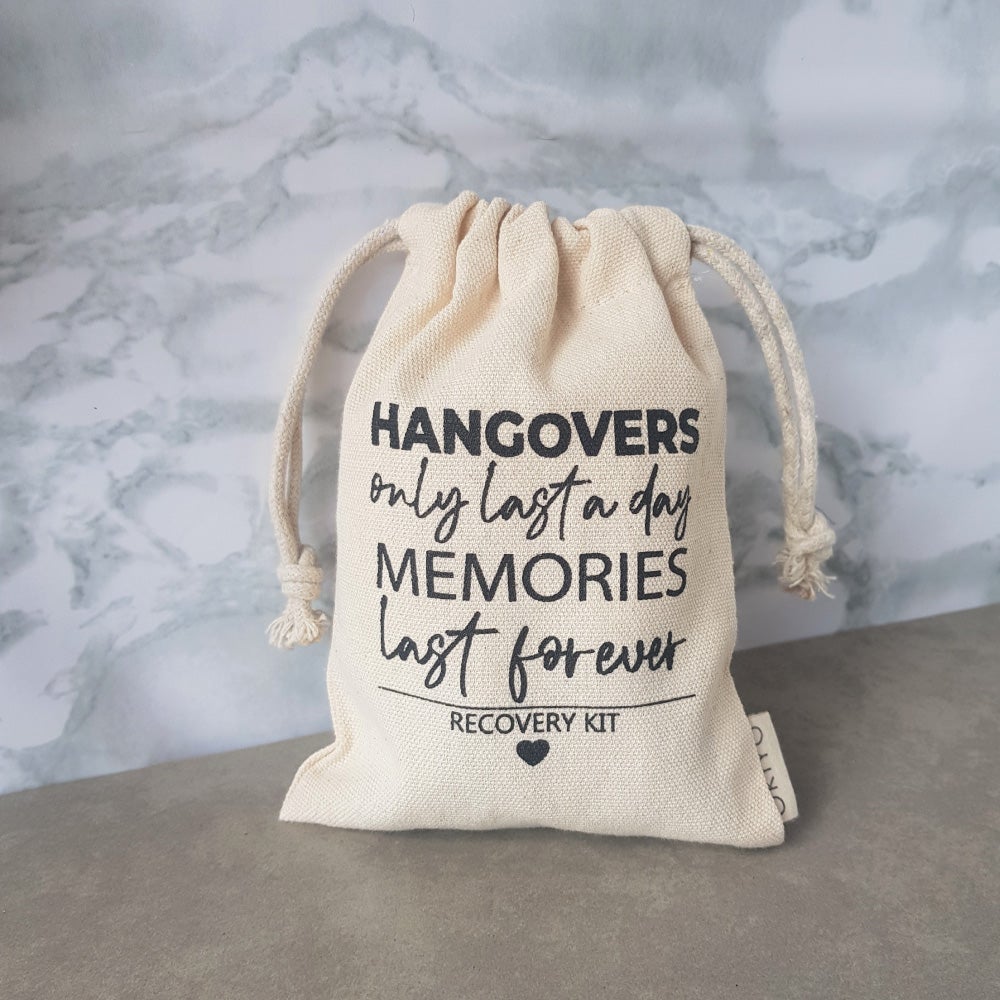 hangover recovery kit bag