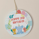Birthday design thank you tag