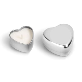 Heart Shaped Candle Tin