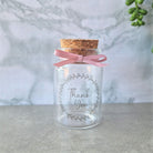 Midi Tube Glass Jar with Cork Lid Glass HCS Clear sticker 