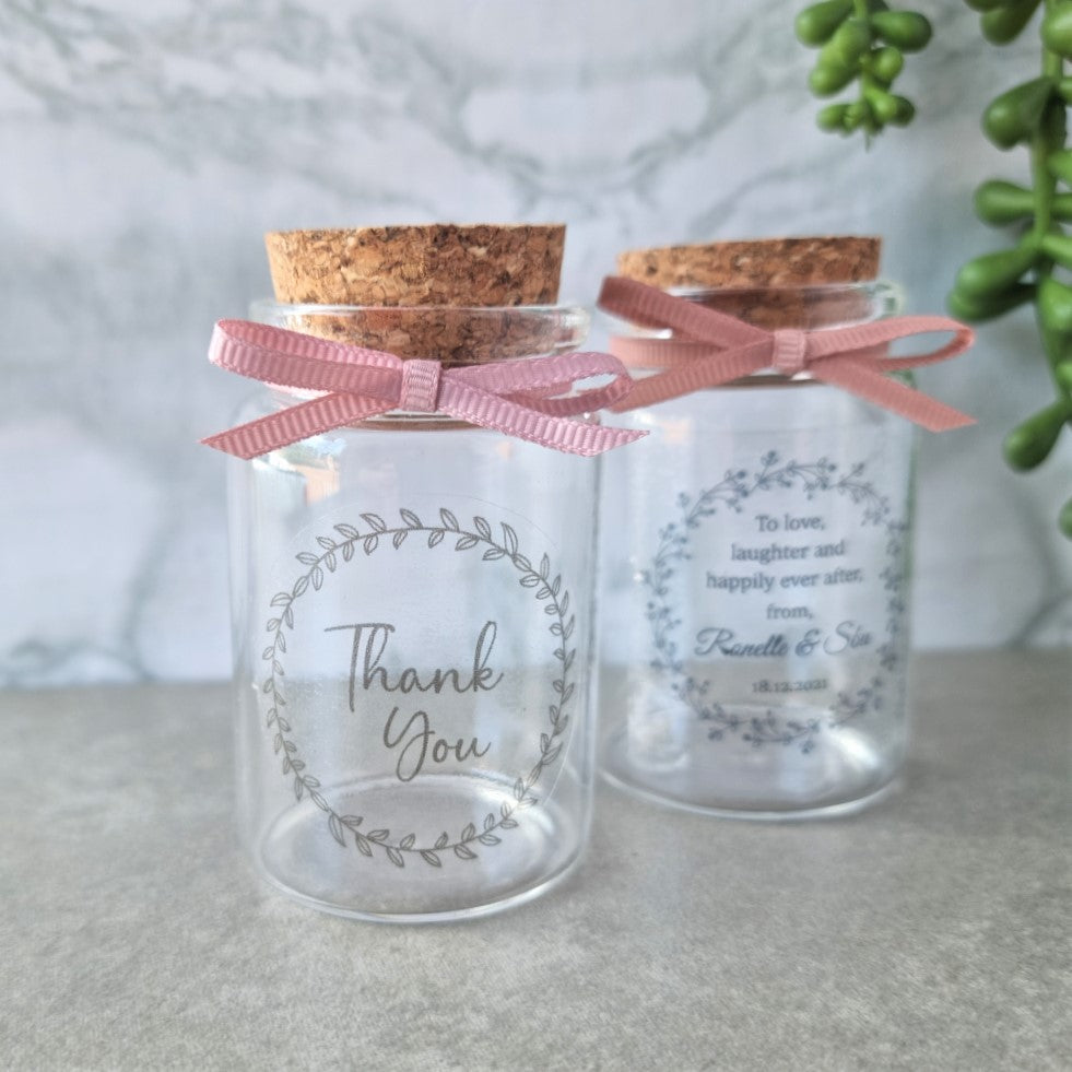 Midi Tube Glass Jar with Cork Lid Glass HCS 