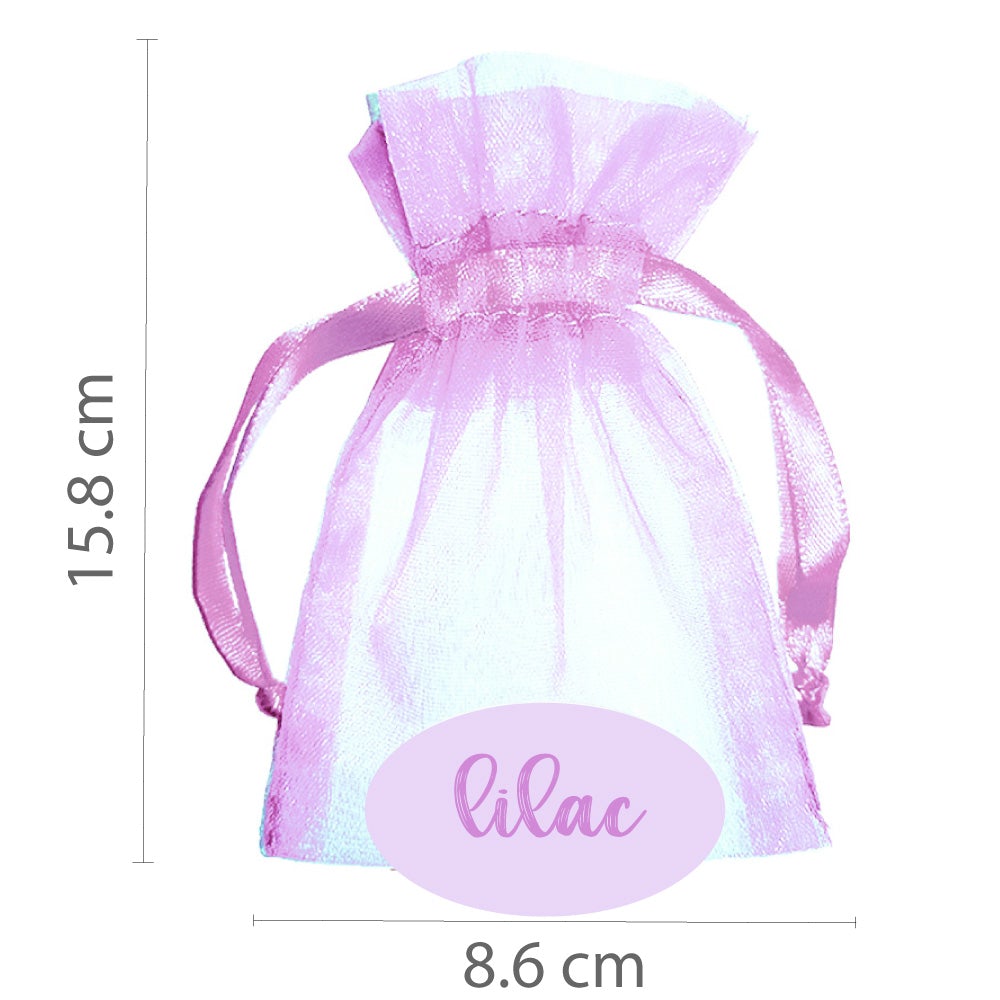 Lilac organza bag