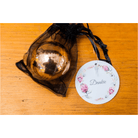 Rose gold lip balm in black organza bag (4546254635092)