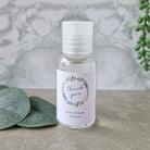 Spread Love not germs 50ml Hand Sanitiser personalised leafy wreath sticker