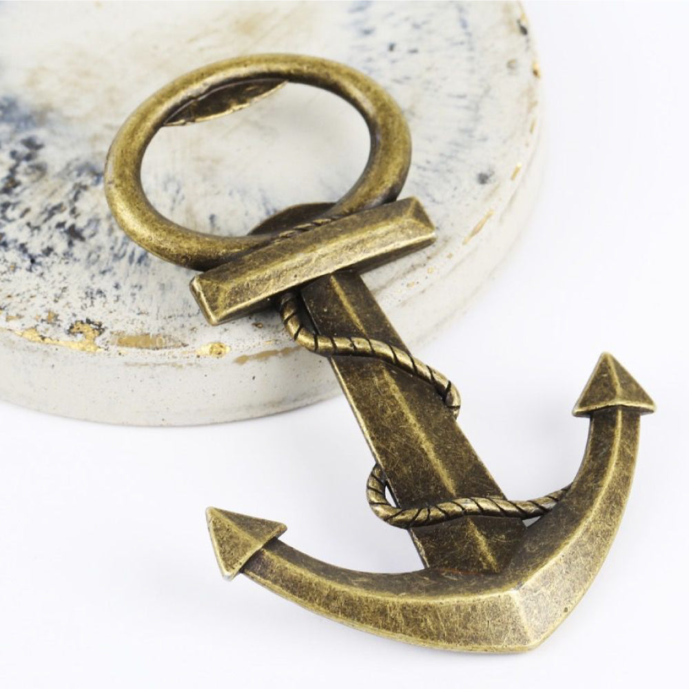 Anchor bottle opener wedding favour