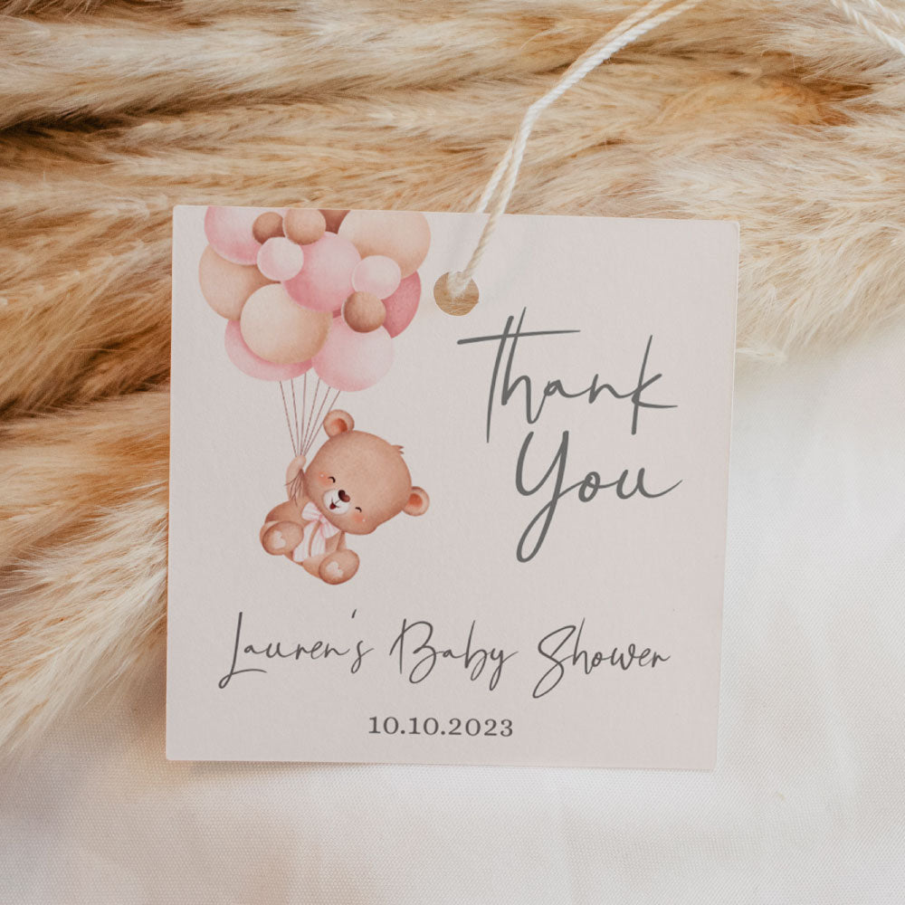 Baby-bear-with-pink-balloons-girl-square-thank-you-tag