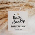 Baie Dankie Square thank you tag card