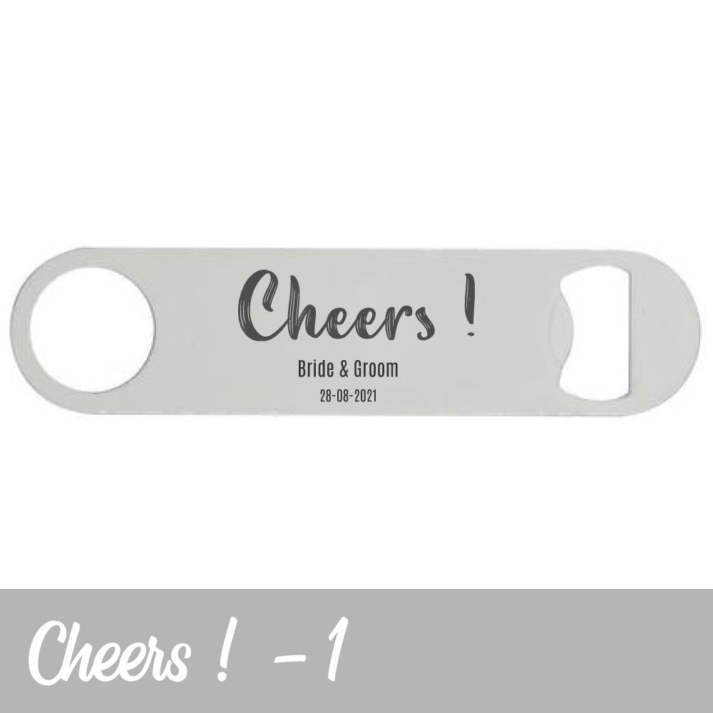 Cheers bar blade with personalisation