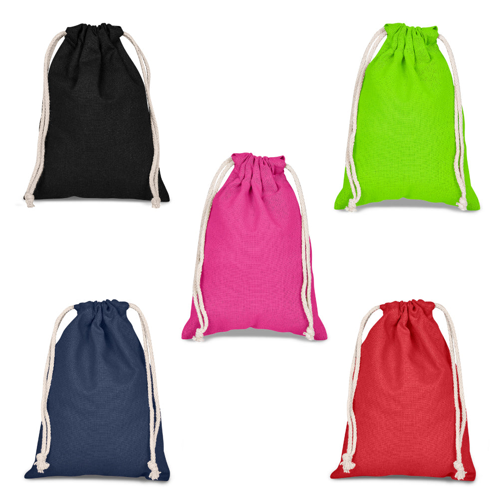 Colourful Cotton Gift Bags - small DIY Amrod 