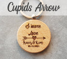 A'more love beechwood keyring custom design