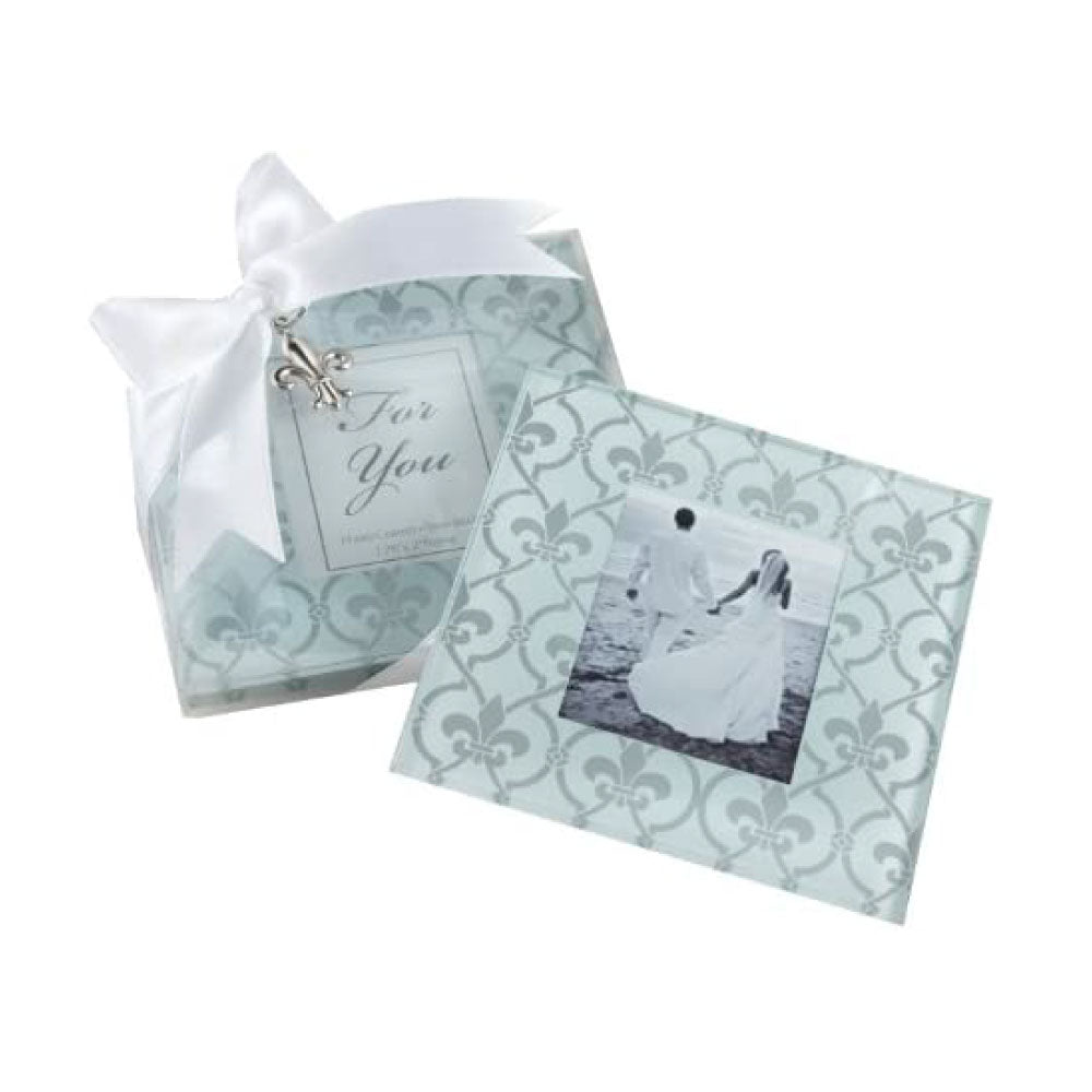 fleur-de-lis-frame-coaster-set-wedding-favour