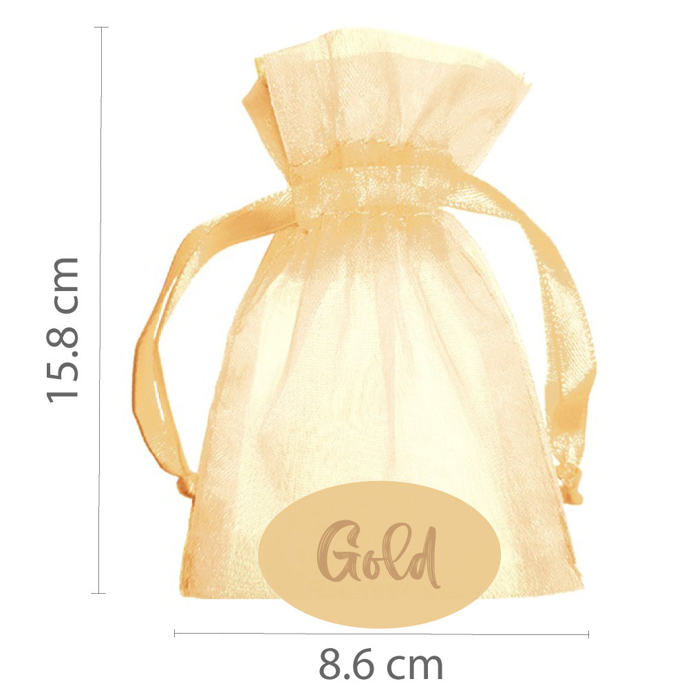 Gold organza bag