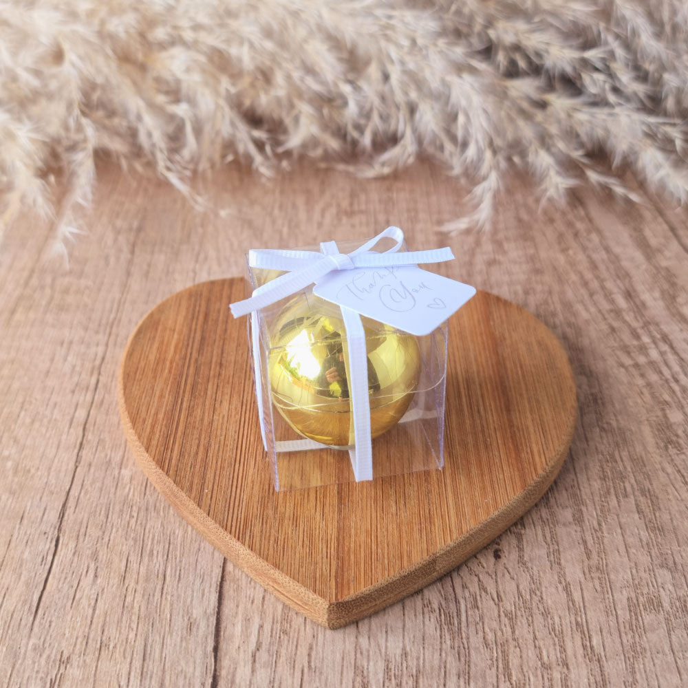 gold-sphere-lip balm favour-in-clear-giftbox