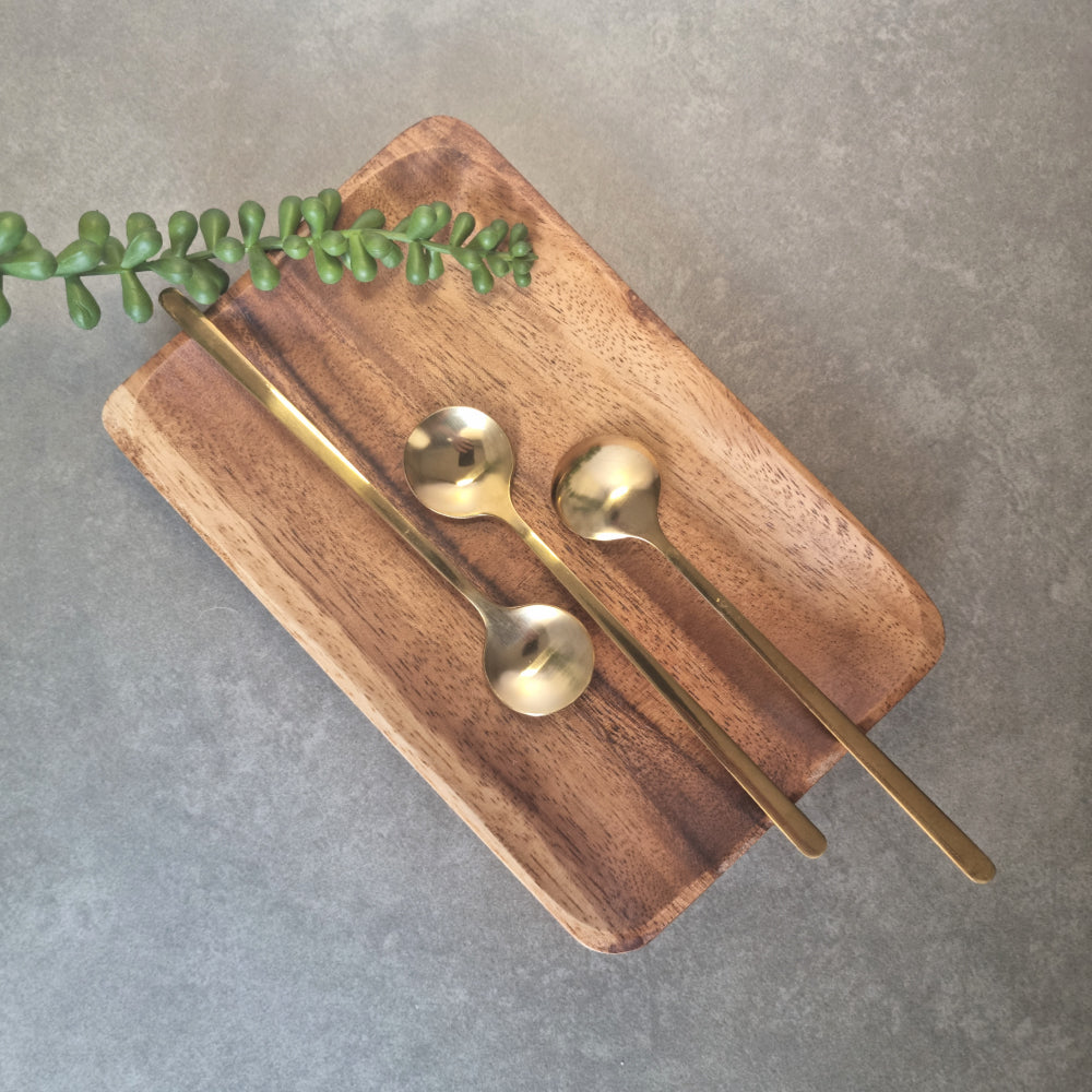 Elegant Long Spoon in Gold