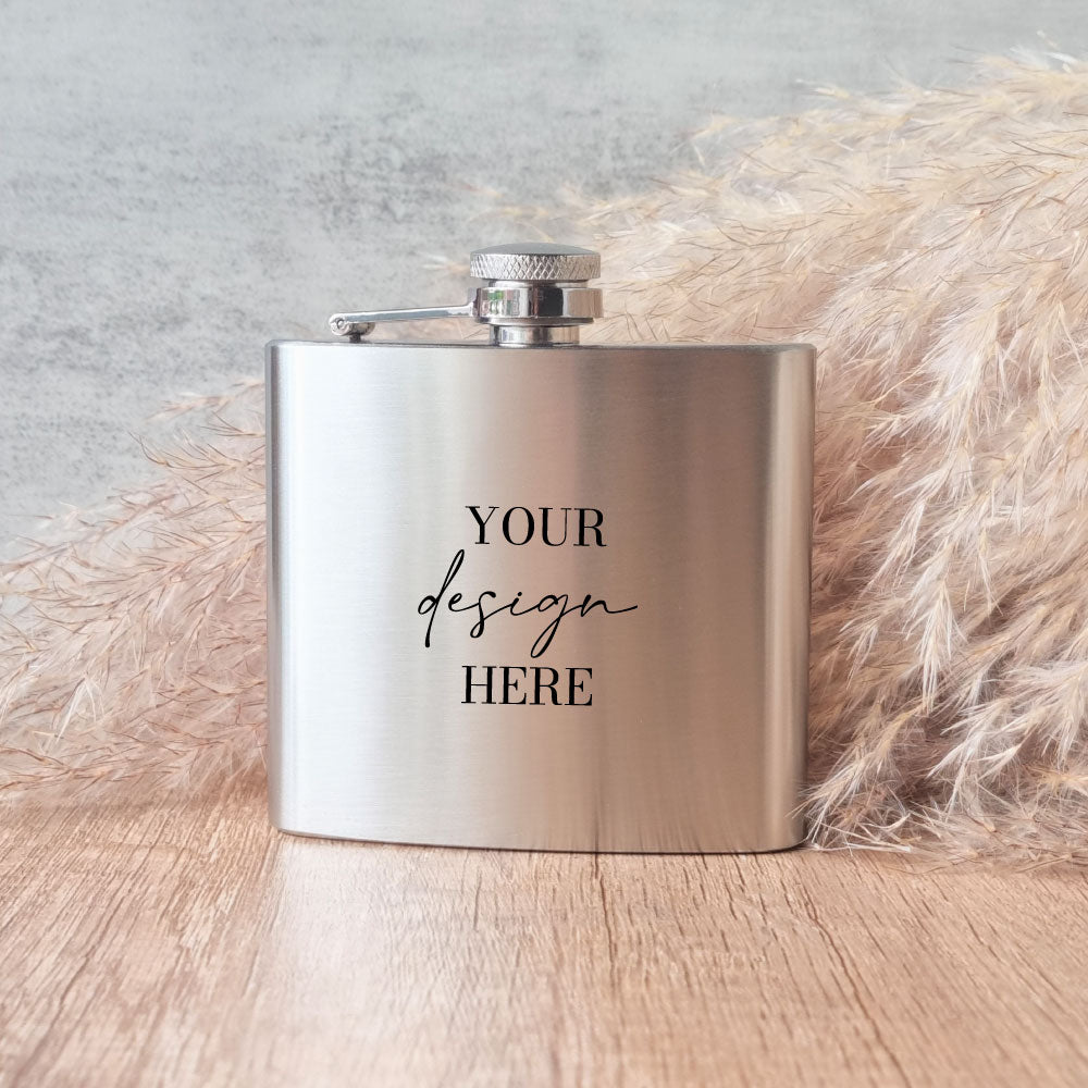 personalised hip flask wedding favour 150ml