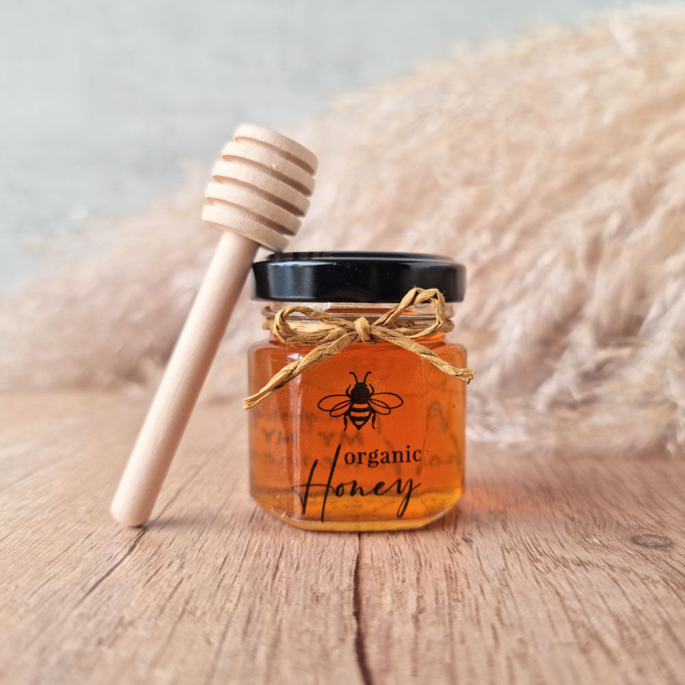 Honey in a Hexagonal Jar 45ml Simply Wedding Favours