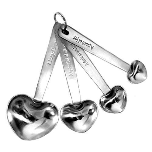 heart shaped measuring spoon favours measures of love