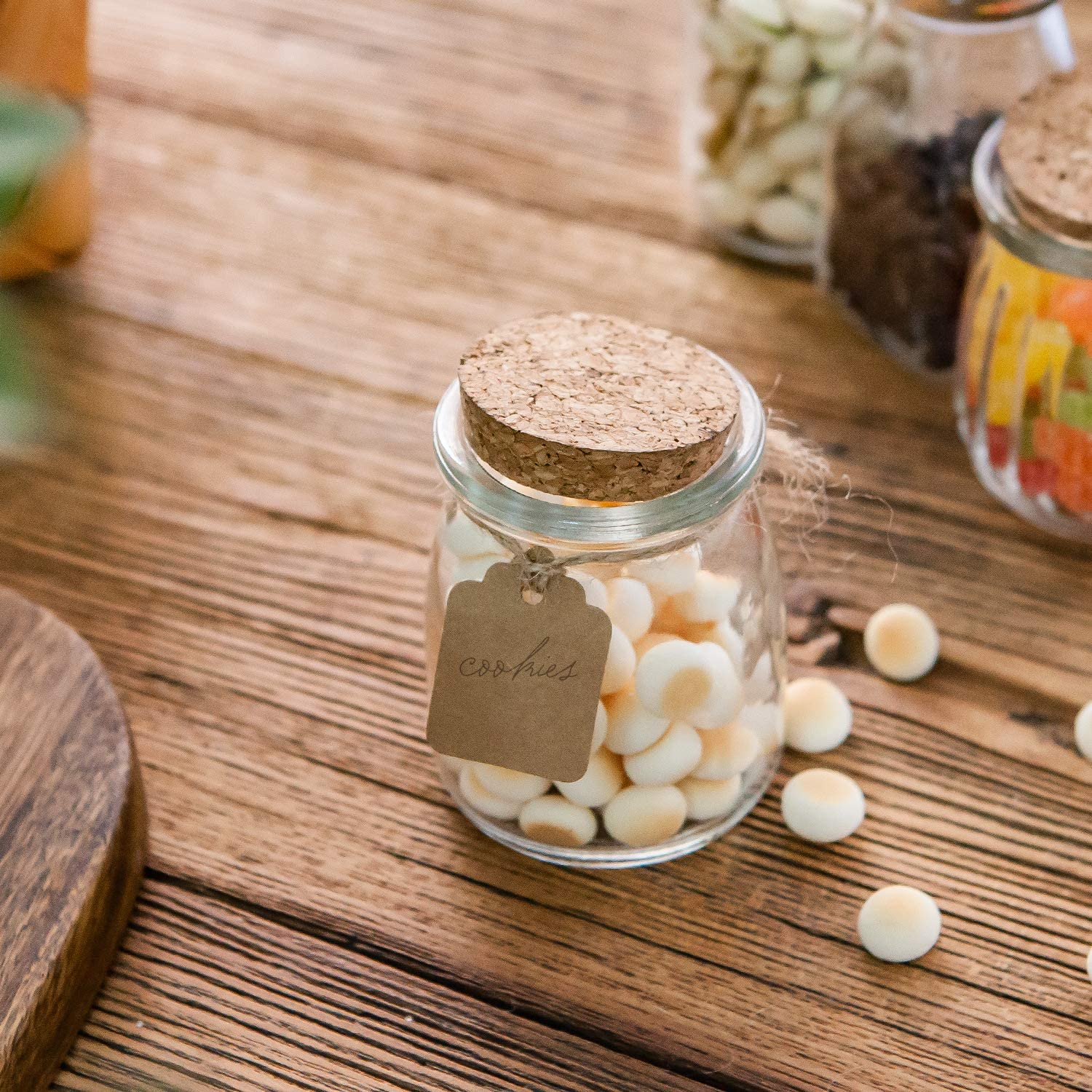 Mini cork jars