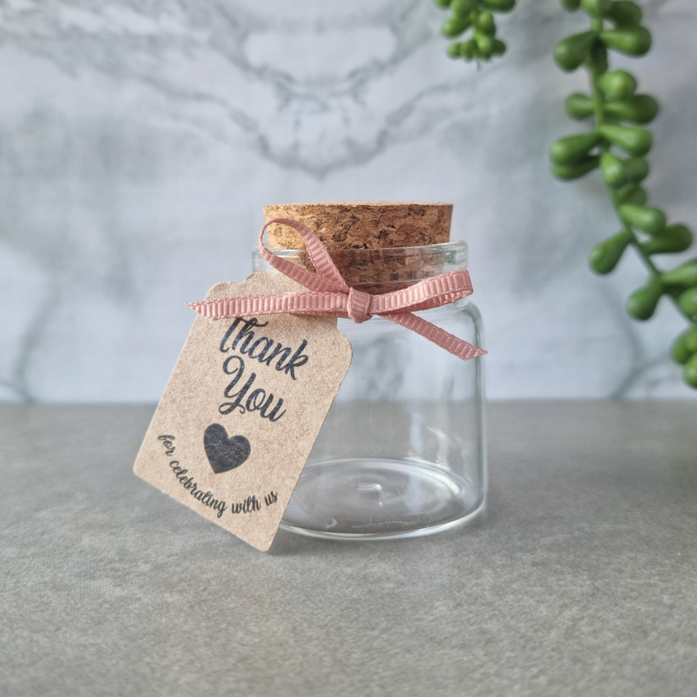Mini Tube Glass Jar with Cork Lid Glass HCS 