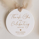 thank you for celebrating with us thank you tag