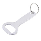 Bottle opener keyring silver