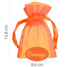Orange organza bag