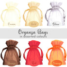 Organza bags in multiple colours