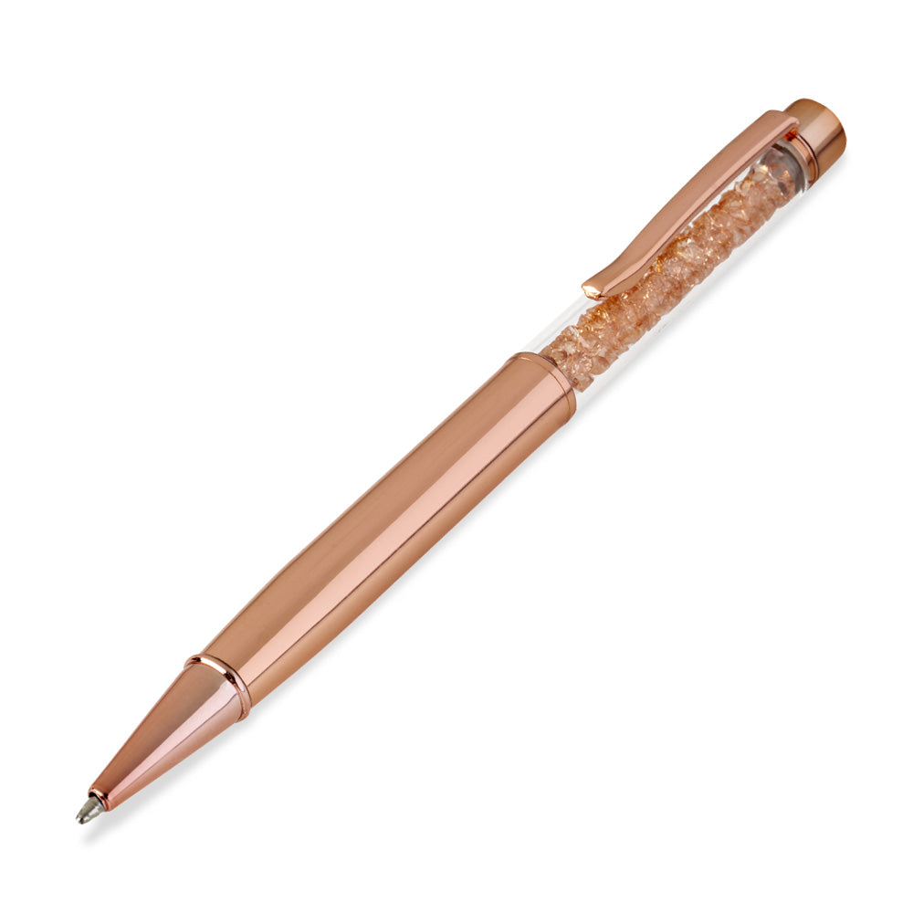 rose gold sparkle pen