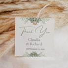 Square Thank You Tag - Greenery Personalise it Simply Favours 