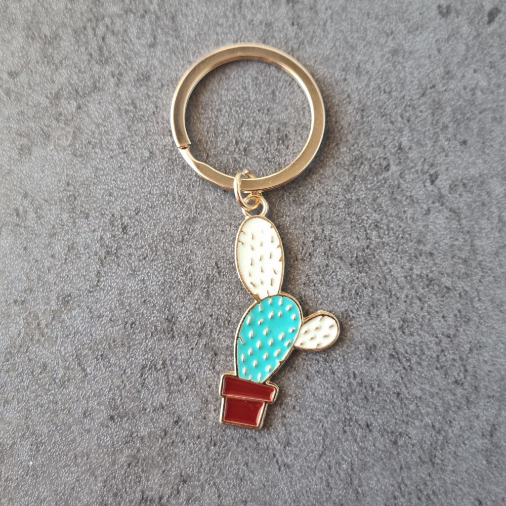 mini cactus succulent accessory keyring favour