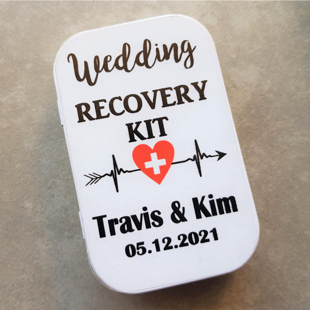 Wedding recovery kit wedding favour